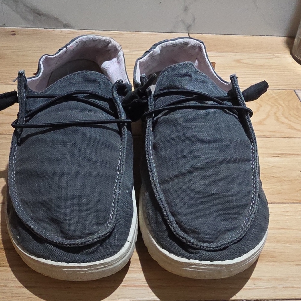 Hey Dude Women's Gray Loafers